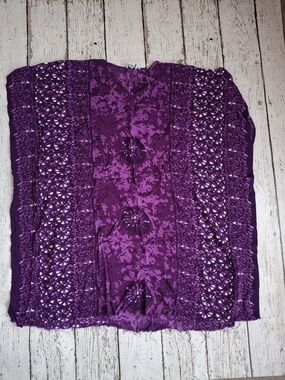 Purple  Tunic Top Cover Up